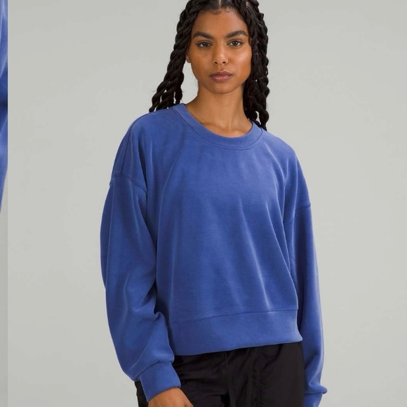 Lululemon Psychic Softstrene Perfectly Oversized Cropped Crew Longsleeve - Picture 1 of 11
